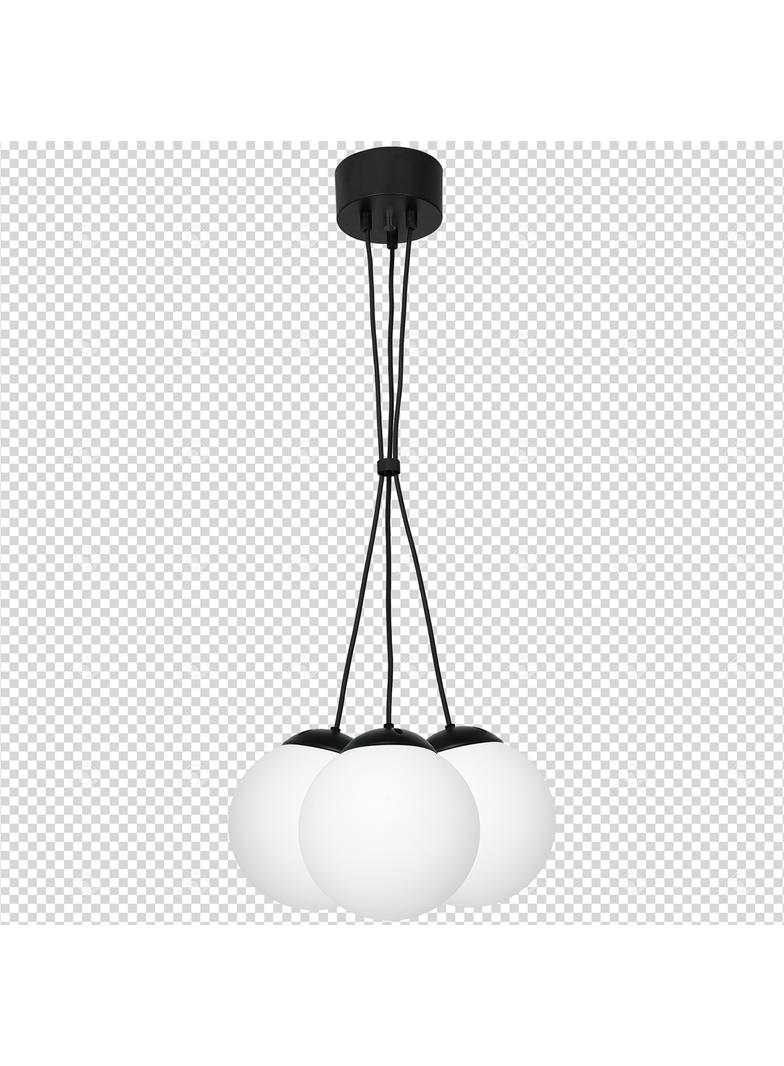 Milagro lampa wisząca Lima 3xE14 czarno/biała MLP6523