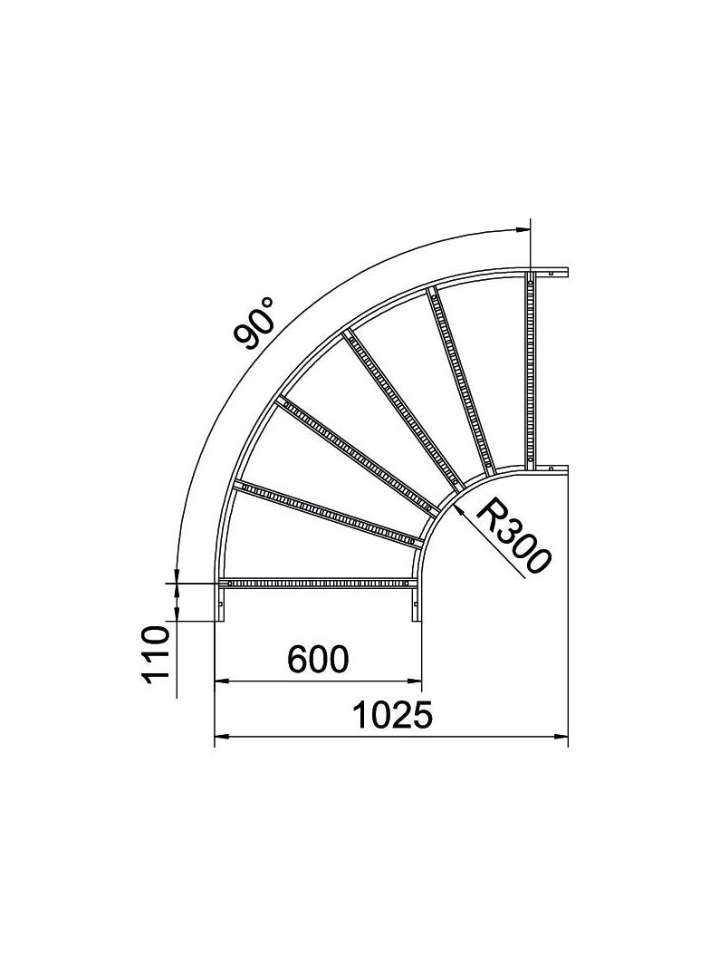 LB 90 660 R3 A2 Łuk 90°