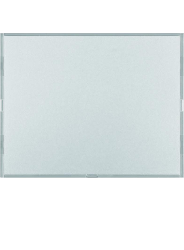 BERKER KNX e/s K.x Przycisk pojedynczy z polem opisowym z diodami LED RGB i czujnikiem temperatury aluminium 80161774 HAGER