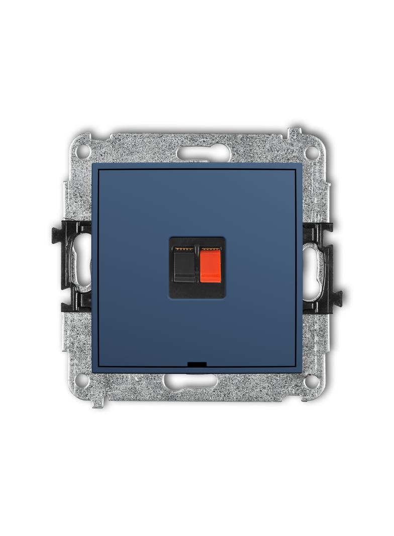 MINI Mechanizm gniazda głośnikowego pojedynczego, bez pola opisowego navy blue
