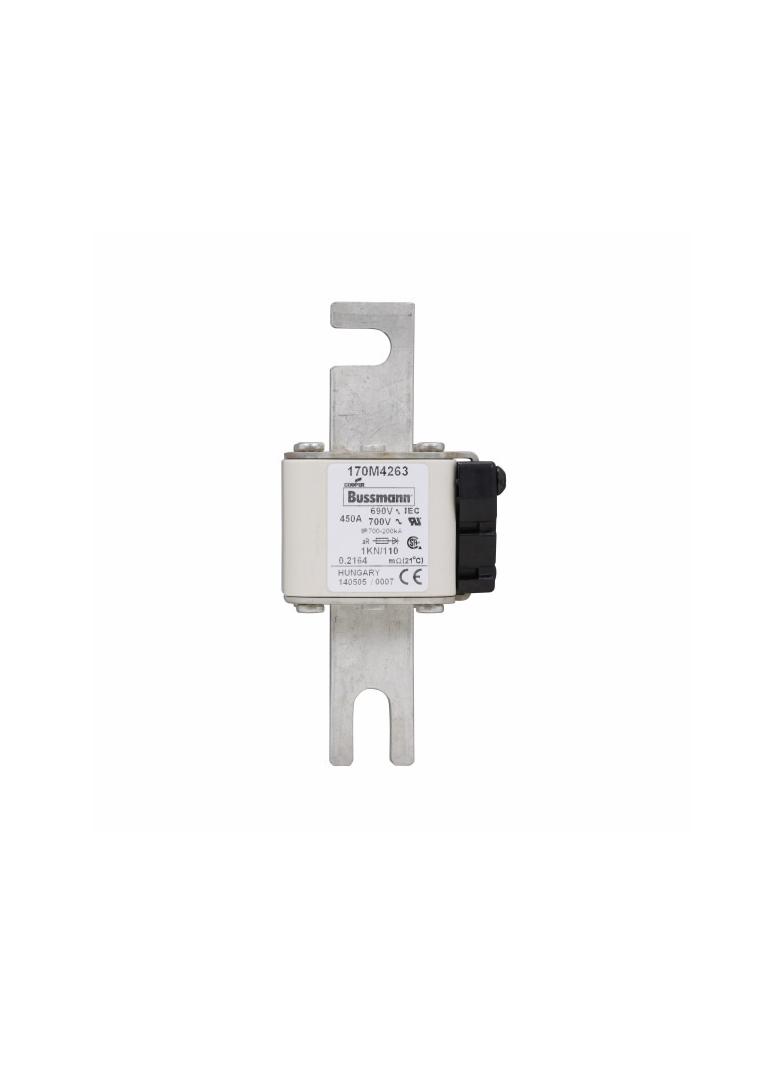 450A 690V 1KN/110 aR INDICATOR FUSE Wkładka szybka 450A AC 690V DIN 1 53x69x138 mm aR DI 170M4263 EA