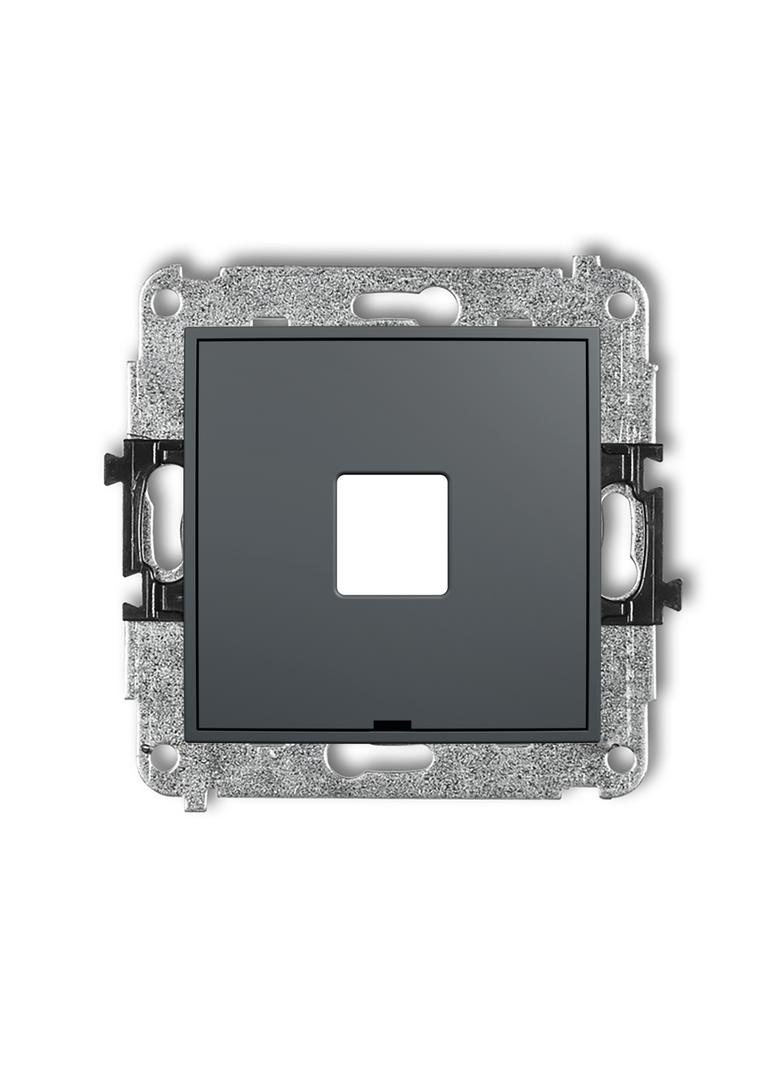 ICON Mechanizm gniazda multimedialnego pojedynczego bez modułu, bez pola opisowego (standard Keyston
