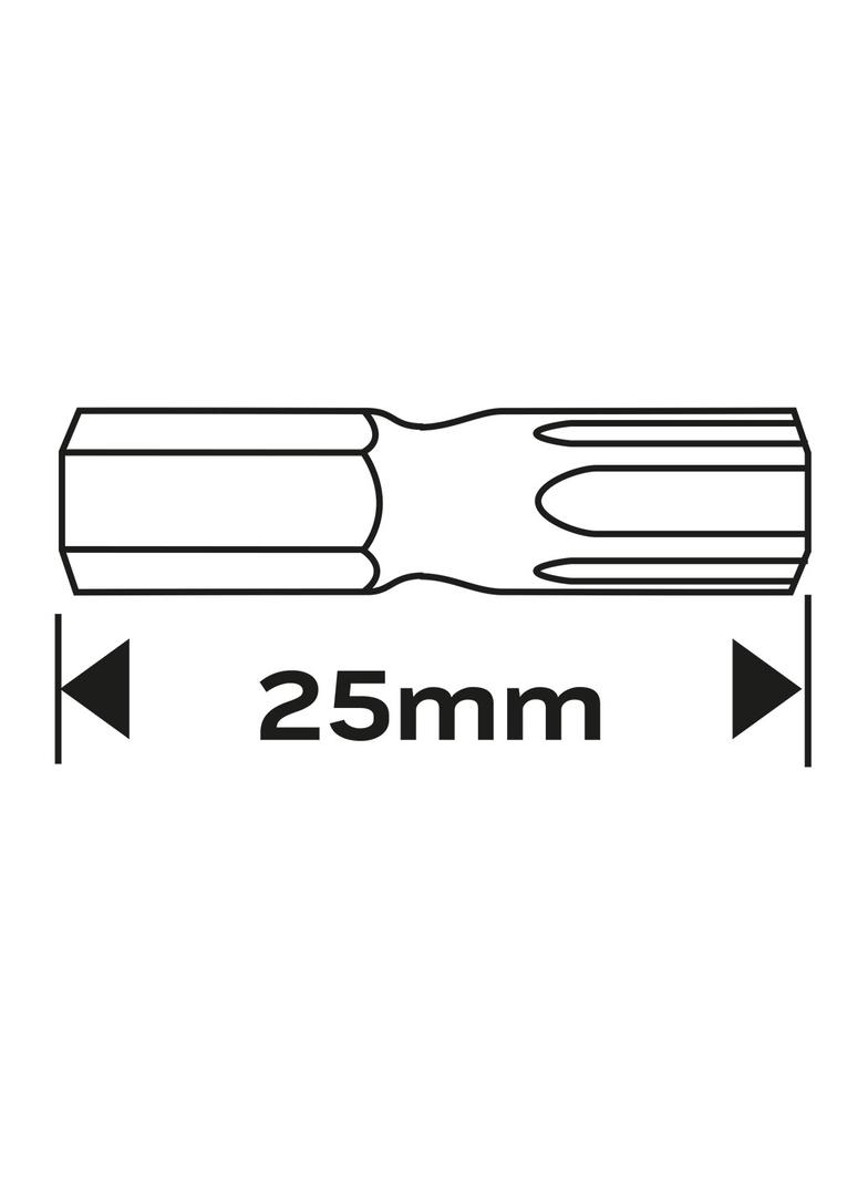 Końcówki wkrętakowe TX10 x 25 mm, 2 szt.