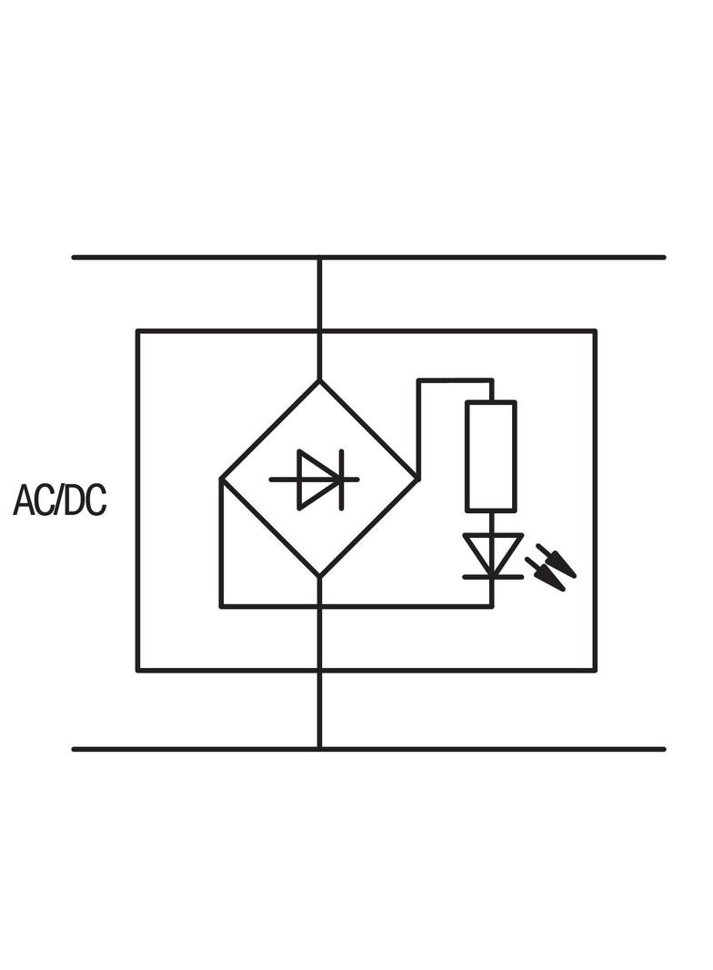 pusty wtyk typ 4 z LED 110-250 V
