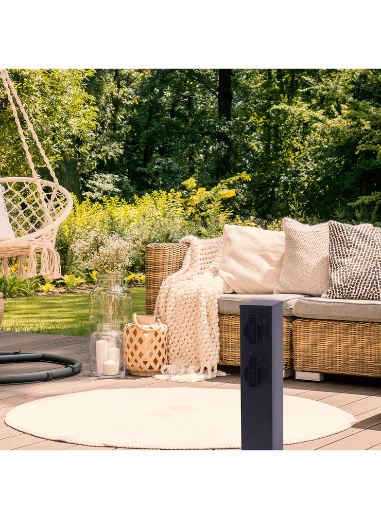 MILAGRO Słupek Ogrodowy Electric 40cm 2 Gniazda