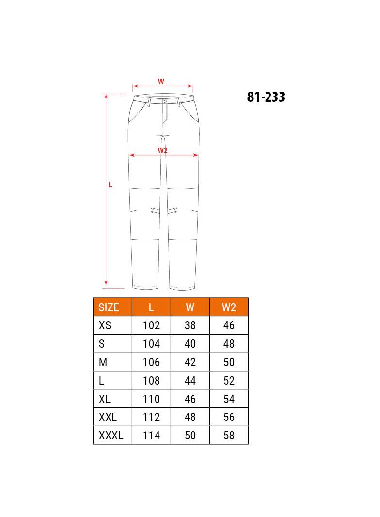 Spodnie robocze 5-kieszeniowe DENIM, czarne, rozmiar M