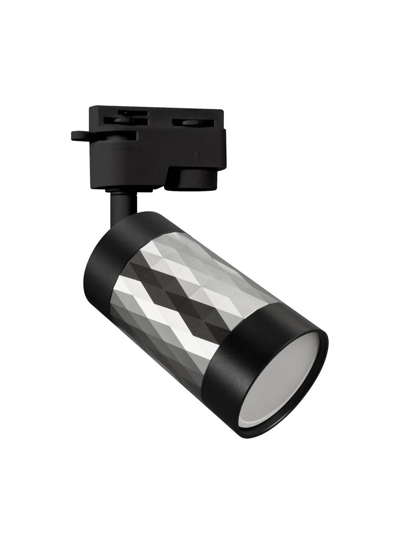Oprawa do zamontowania na szynoprzewodzie PIANO TRA GU10 SILVER/BLACK