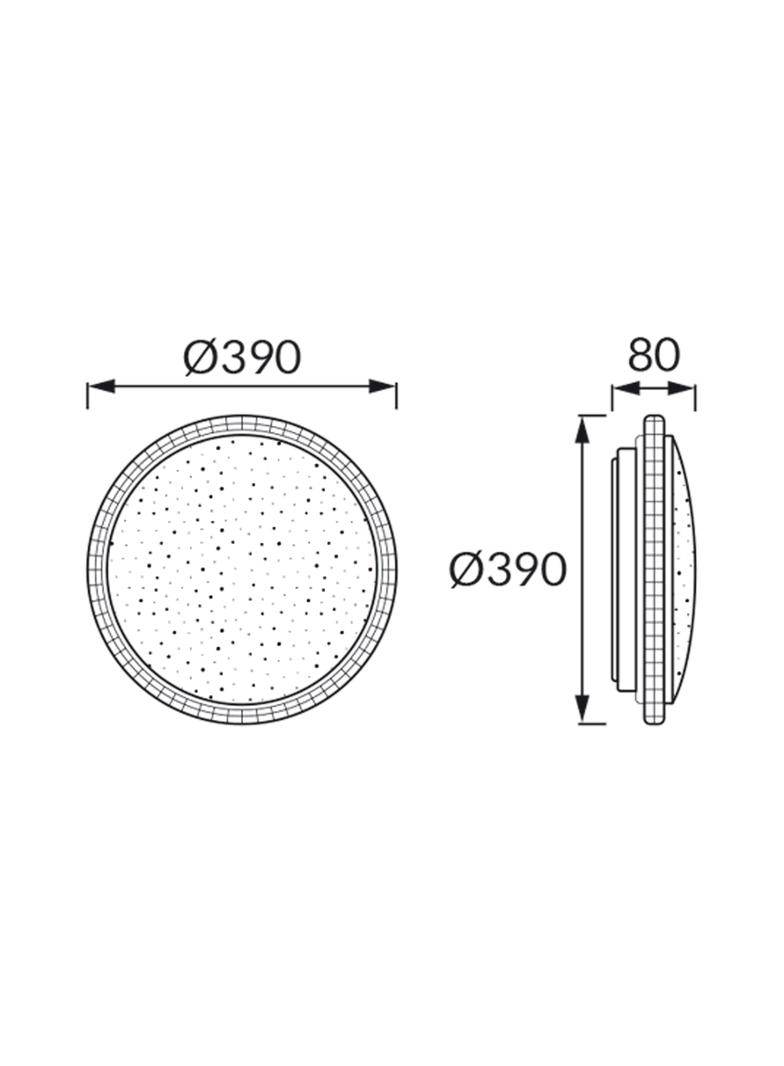 Plafoniera SMD LED PRYZMA LED C 24W CCT 04574 IDEUS