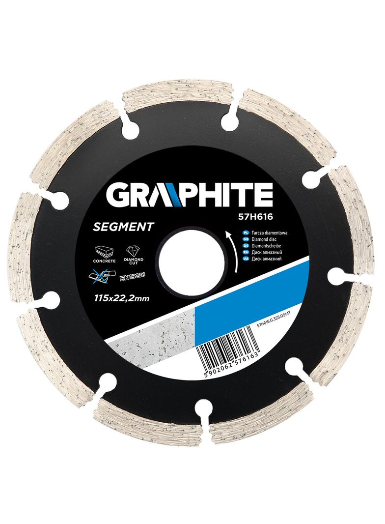 Tarcza diamentowa 115 x 22.2 mm, segmentowa