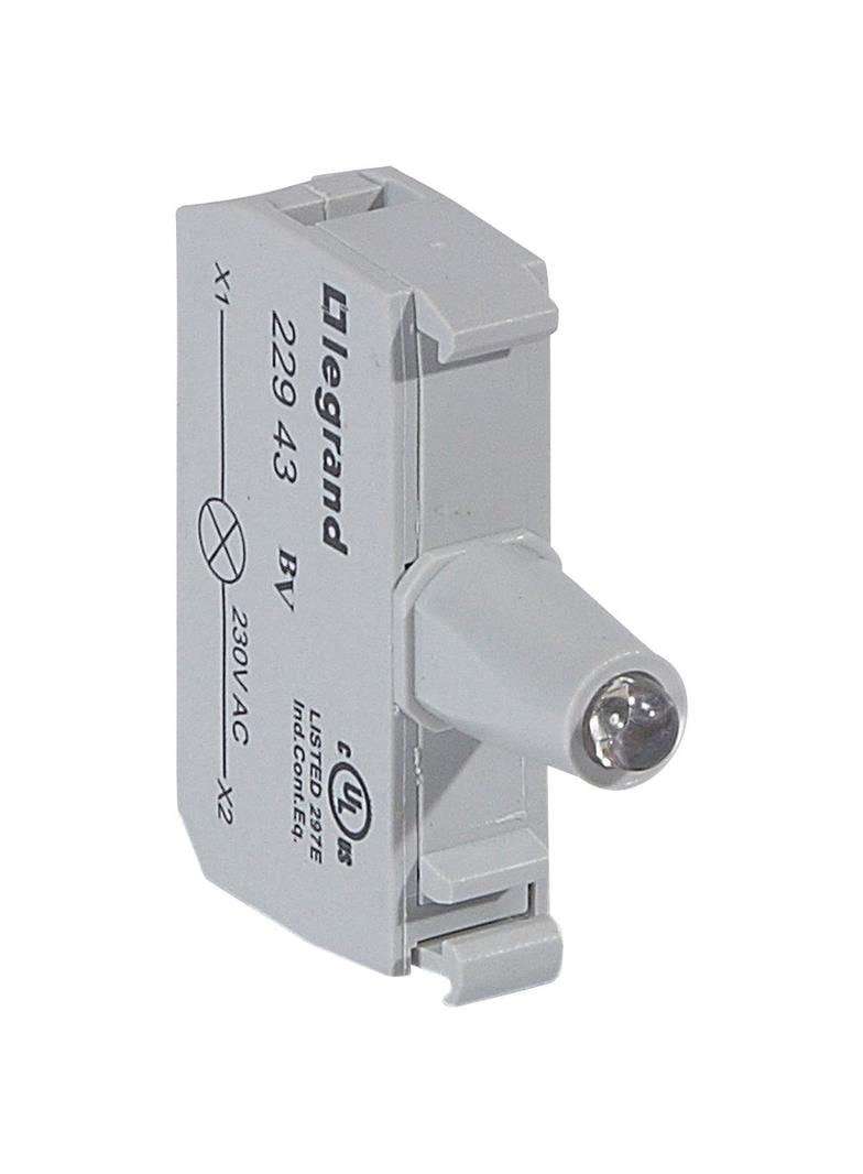 OSMOZ KORPUS DO GŁÓWEK PODŚWIETLANYCH NIEBIESKI 230 V, ZACISKI ŚRUBOWE, Legrand