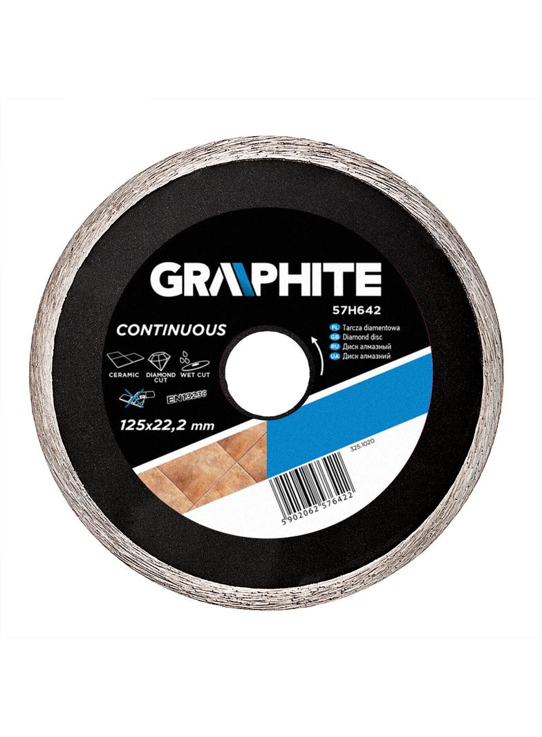 Tarcza diamentowa 125 x 22.2 mm, pełna