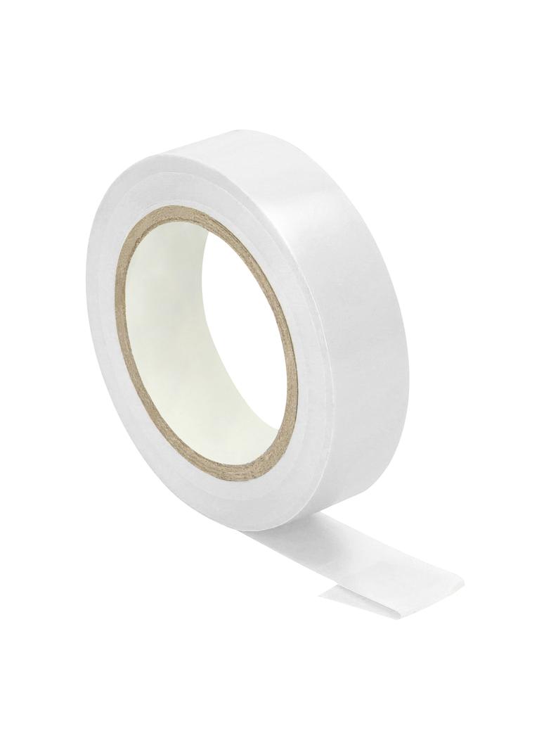 Zestaw 10 taśm izolacyjnych 15mm, biała, uniepalniona, grubość 0,13mm, długość 10m