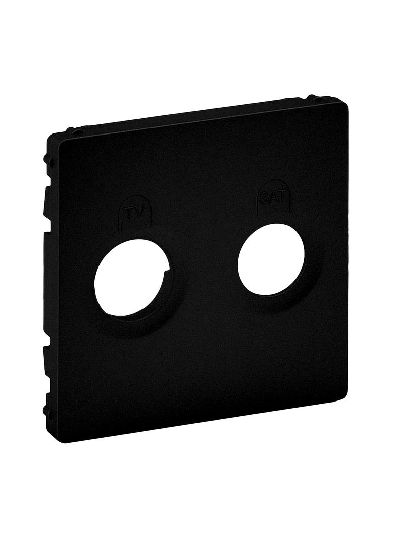 VALENA LIFE - PLAKIETKA GNIAZDA TV-SAT CZARNA