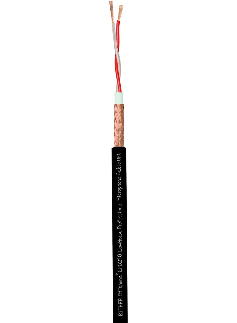 BiTsound LowNoise Professinal Microphone Cable OFC 2x0,5 Giętki, symetryczny, profesjonalny przewód mikrofonowy LP0210 BITNER