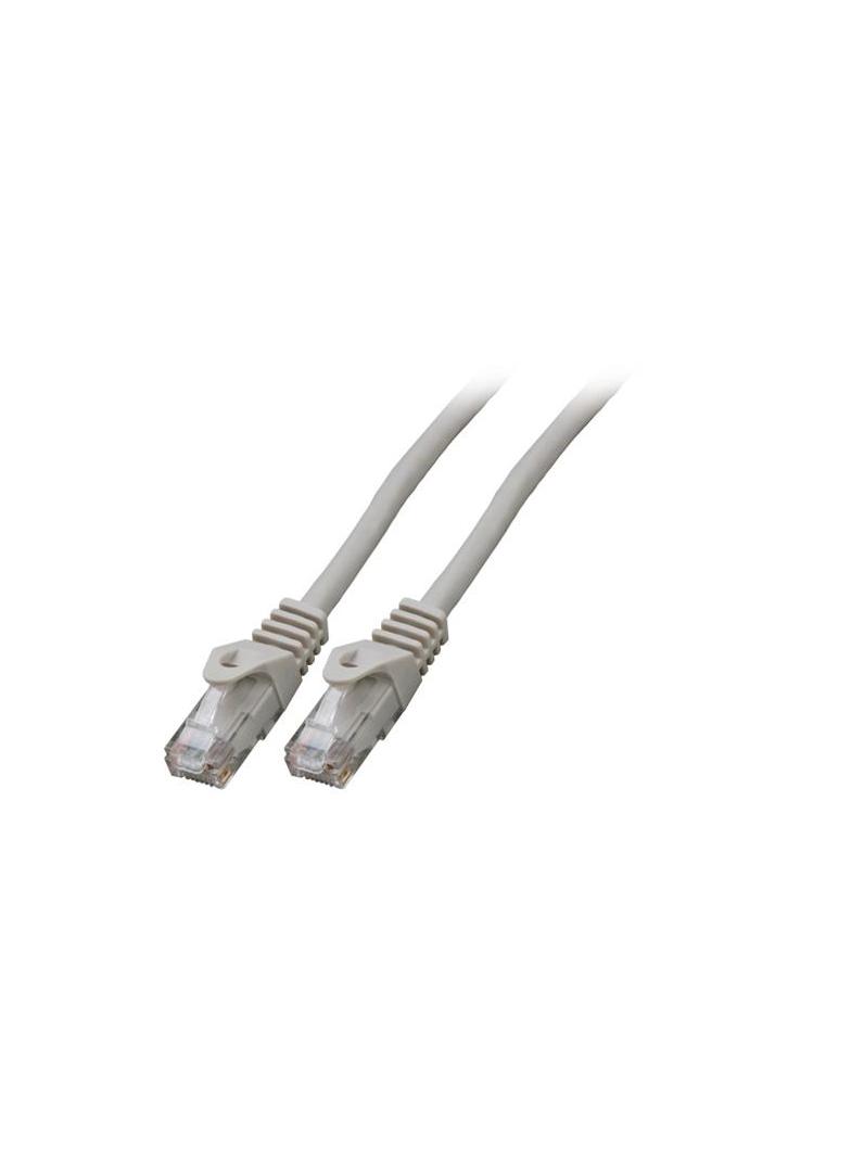 Patchcord RJ45 U/UTP kat. 6 LSZH CCA szary 0,5m