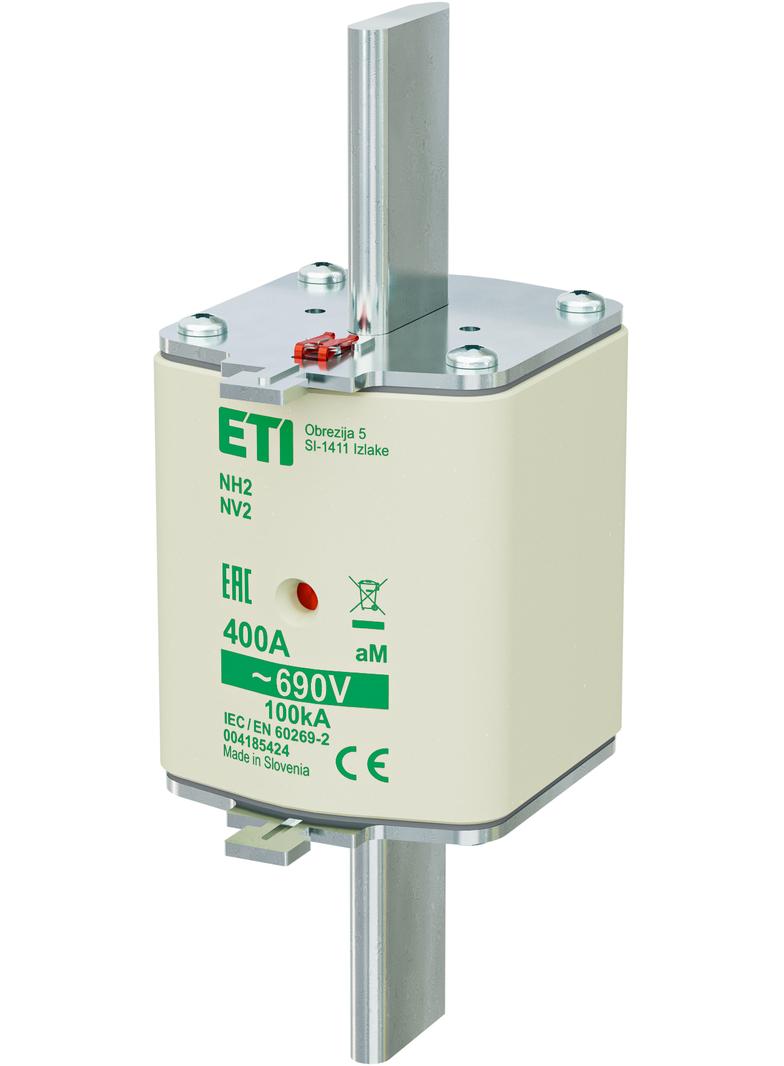Wkładka topikowa NH silnikowa KOMBI NH2 aM 400A 690V 004185424 ETI