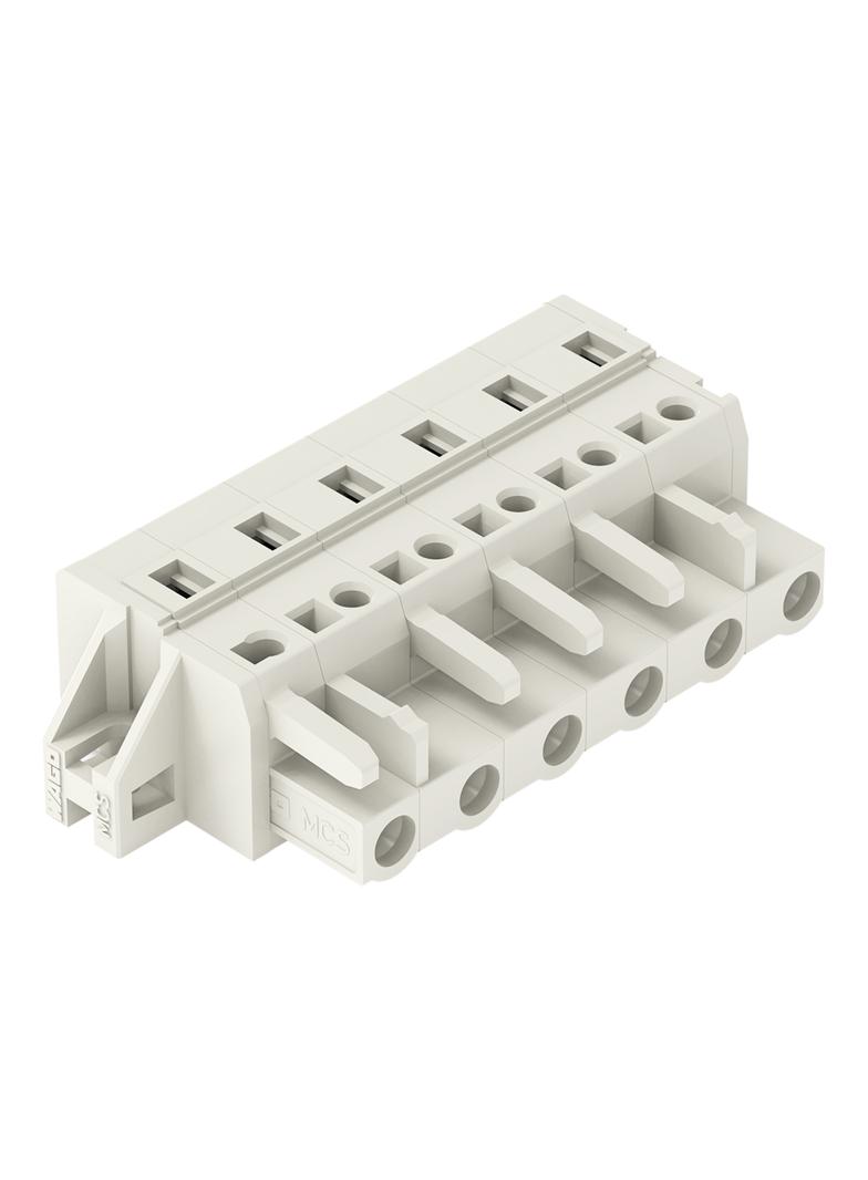 Gniazdo MCS‑MIDI Classic 6‑biegunowe jasnoszare raster 7,5mm 721‑206/031‑000 /25szt./ WAGO