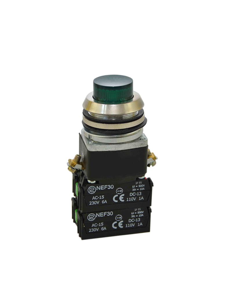 Przycisk NEF30-WLX2Y/24V zielony W0-NEF30-WL X2Y Z PROMET