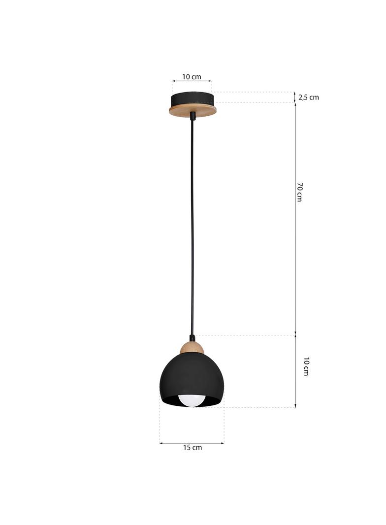 Milagro lampa wisząca Dama Black E27 MLP6540