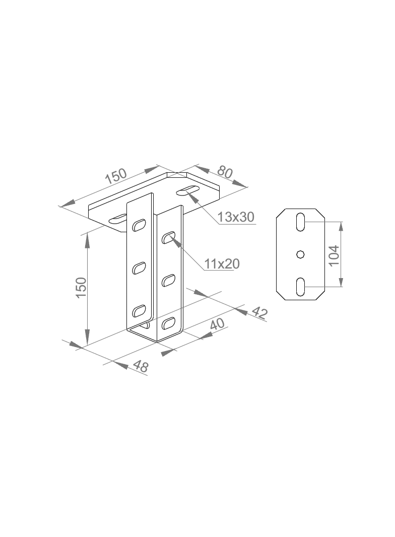 PSC N Podstawa sufitowa
