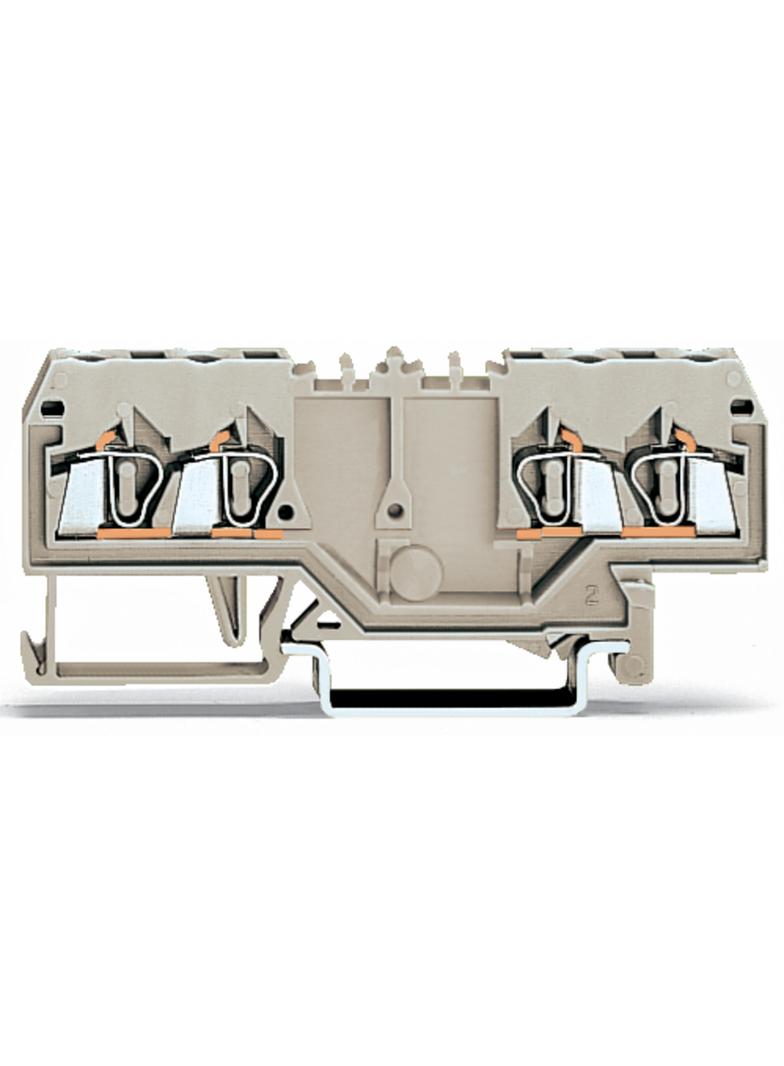 podwójna złączka przelotowa Exe II 2,5 mm2 jasnoszara