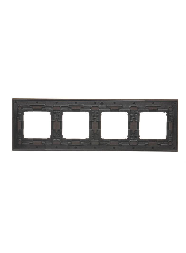 Simon 54 Nature Ramka 4-krotna Nature-Drewno SREBRNE WENGE IP20/IP44* (*IP44-należy zastosować zestaw uszczelek DUN4) DRN4/84 KONTAKT
