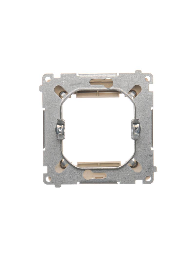 Simon Basic Adapter (przejściówka) na osprzęt standardu 45 × 45 mm. Montaż do puszki na łapki i wkręty beż BMA45M/12 KONTAKT