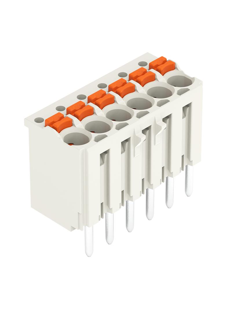 Gniazdo picoMAXeCOM raster 3,5mm 6‑biegunowe z prostymi pinami lutowniczymi bez płytki 2091‑1176 /100szt./ WAGO