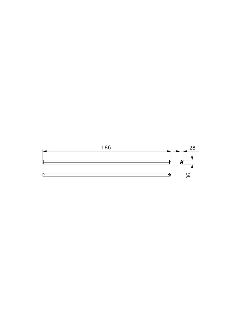 Oprawa LED belka Ledinaire BN021C 20W 2100lm IP20 4000K barwa neutralna LED20S/ 840 120cm 5 lat gw.