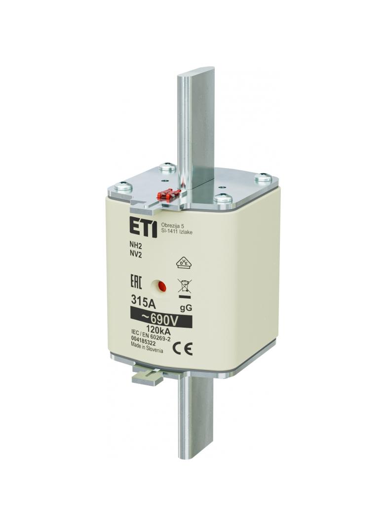 Wkładka topikowa NH zwłoczna KOMBI NH2 gG 315A 690V 004185322 ETI