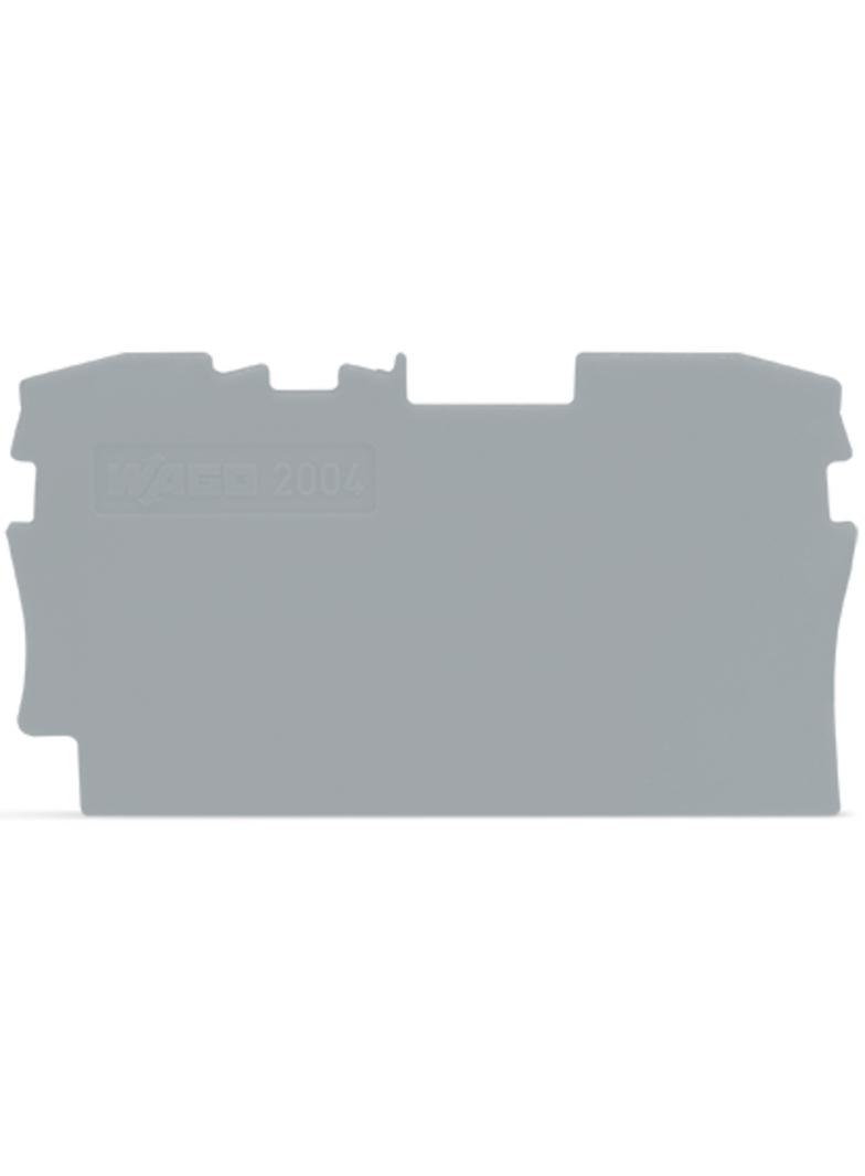 Ścianka końcowa szara TOPJOBS 2004‑1291 /25szt./ WAGO