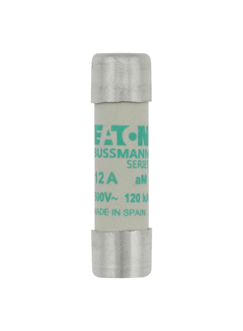 CYLINDRICAL FUSE 10 x 38 12A AM 500V AC Wkładka cylindryczna 10 x 38mm 12A AM 500V AC C10M12 EATON