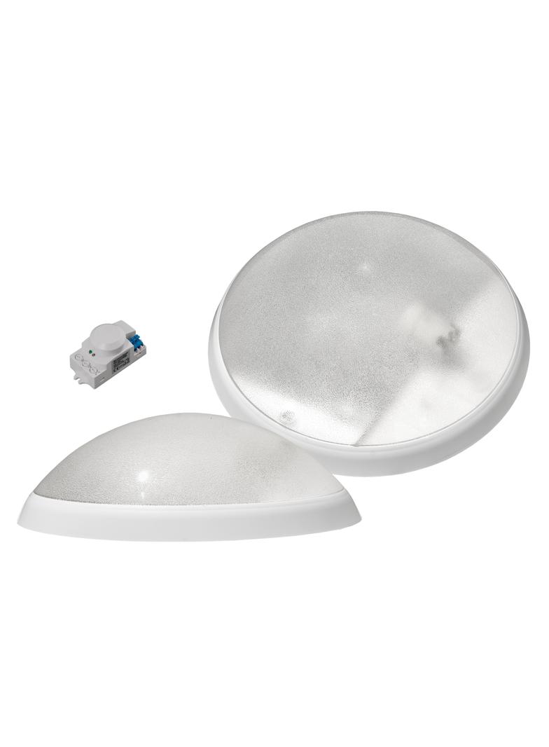 Oprawa oświetleniowa PANTERA biały pierścień, klosz przeźroczysty, czujnik ruchu, 75W  NOWOŚĆ