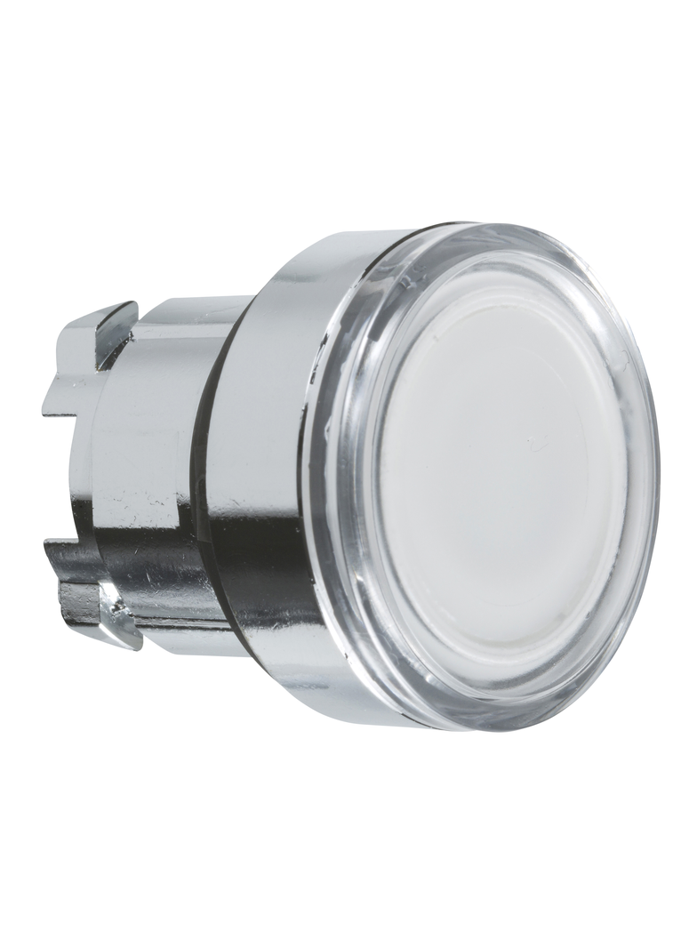 Harmony XB4 Przycisk wystający z samopowrotem LED BA9a biała metalowa ZB4BW31 Schneider