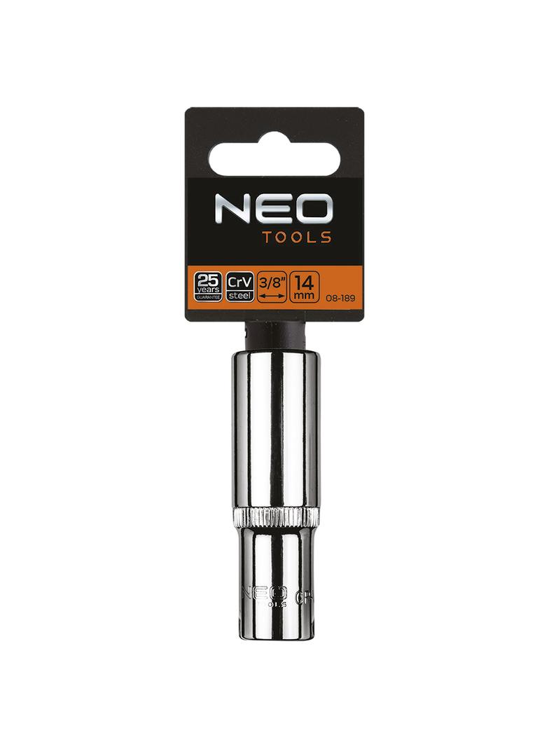 Nasadka sześciokątna 3/8" długa, 14 mm