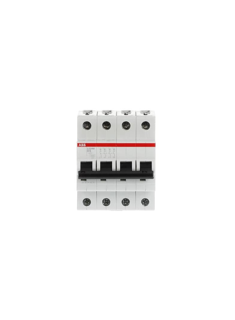 S204M-B6 Wyłącznik nadprądowy 10kA 4P B6A 2CDS274001R0065 ABB