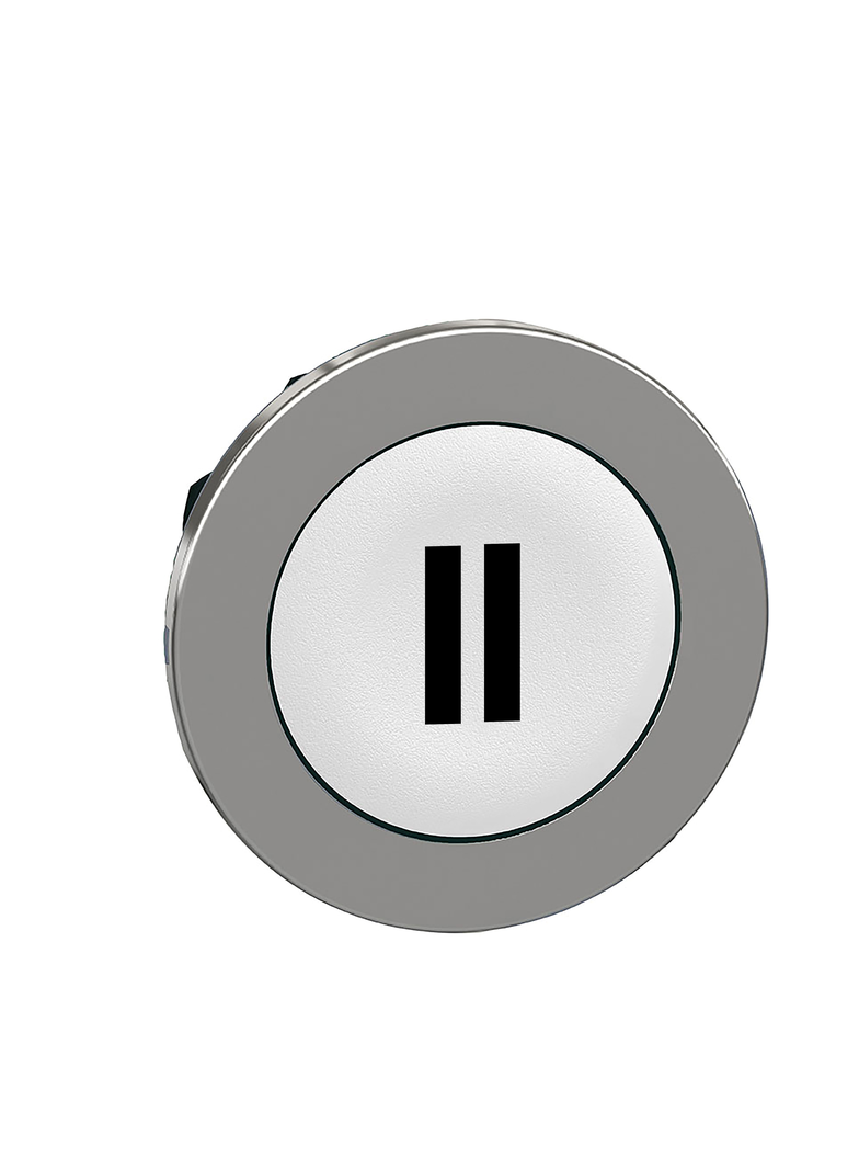 Harmony XB4 Główka przycisku bez podświetlenia biały kryty czarny oznaczenie II