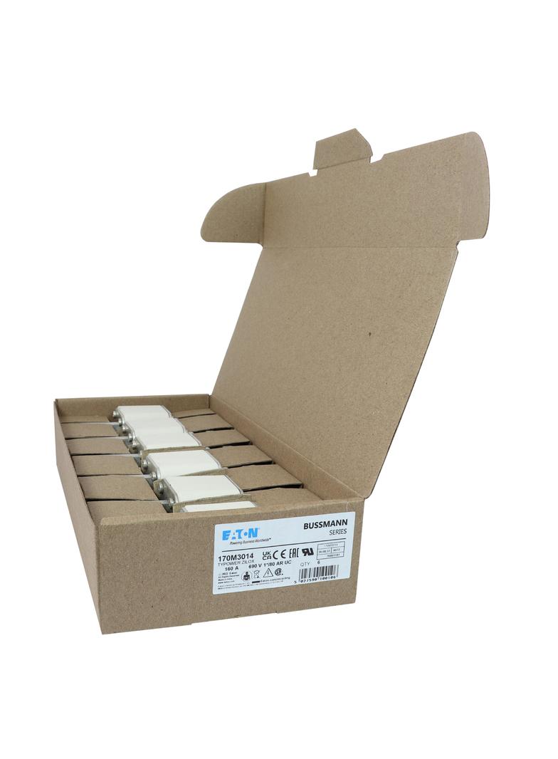 160A 690V 1*/80 aR INDICATOR FUSE Wkładka szybka 160A AC 690V compact DIN 1 45x45x104 mm, 170M3014 E