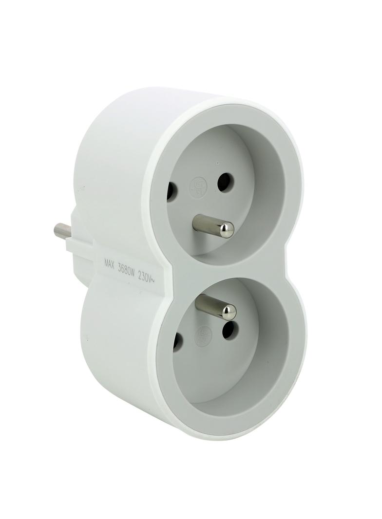 ROZGAŁĘŹNIK 2X2P+Z FRONTOWE - BIAŁY/JASNOSZARY, Legrand