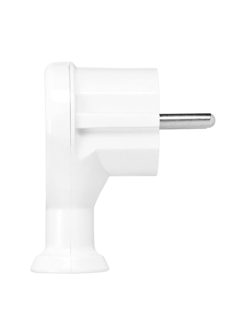 Wtyczka kątowa 2P+Z, Uni-Schuko, biała OR-AE-13261/W ORNO