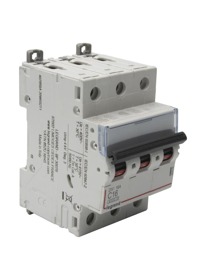 Wyłącznik Nadprądowy S 303 3P C16A 6kA DX3 407859 LEGRAND