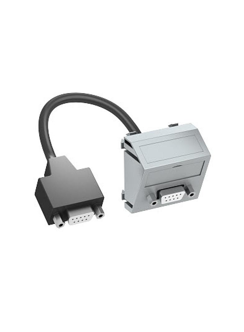 MTS-DB9 F AL1, Wspornik multimedia D-Sub9 z kbl., gn.-gn.