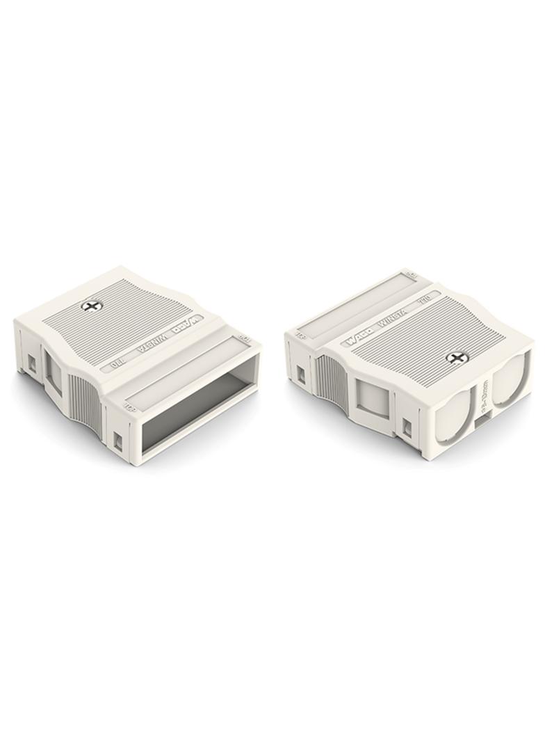 obudowa odciążająca przewody 4-torowa biała