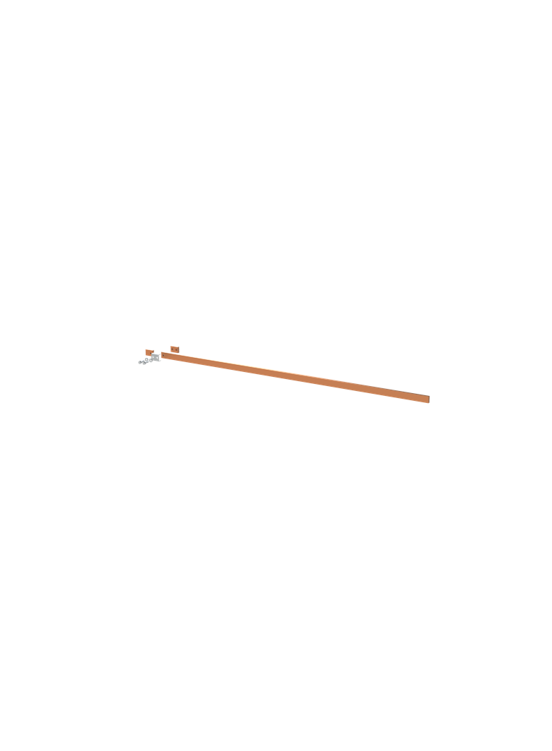 ZX2253 Szyna miedziana 30x10mm szerokość 6PW 1500mm V1, A1 (do samodzielnego montażu)