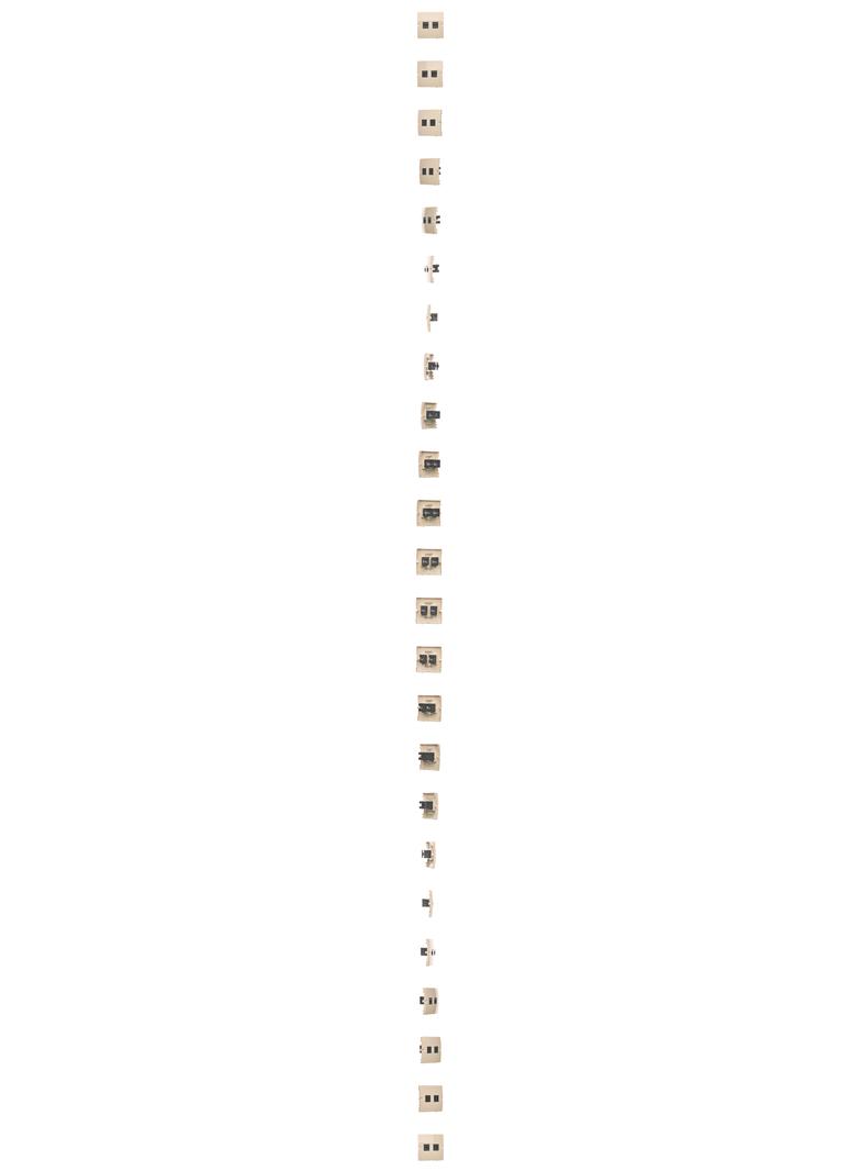 Simon Basic Gniazdo komputerowe RJ45 podwójne kategoria 5e . Montaż gniazda na wkręty do puszki beż BMF52.02/12 KONTAKT