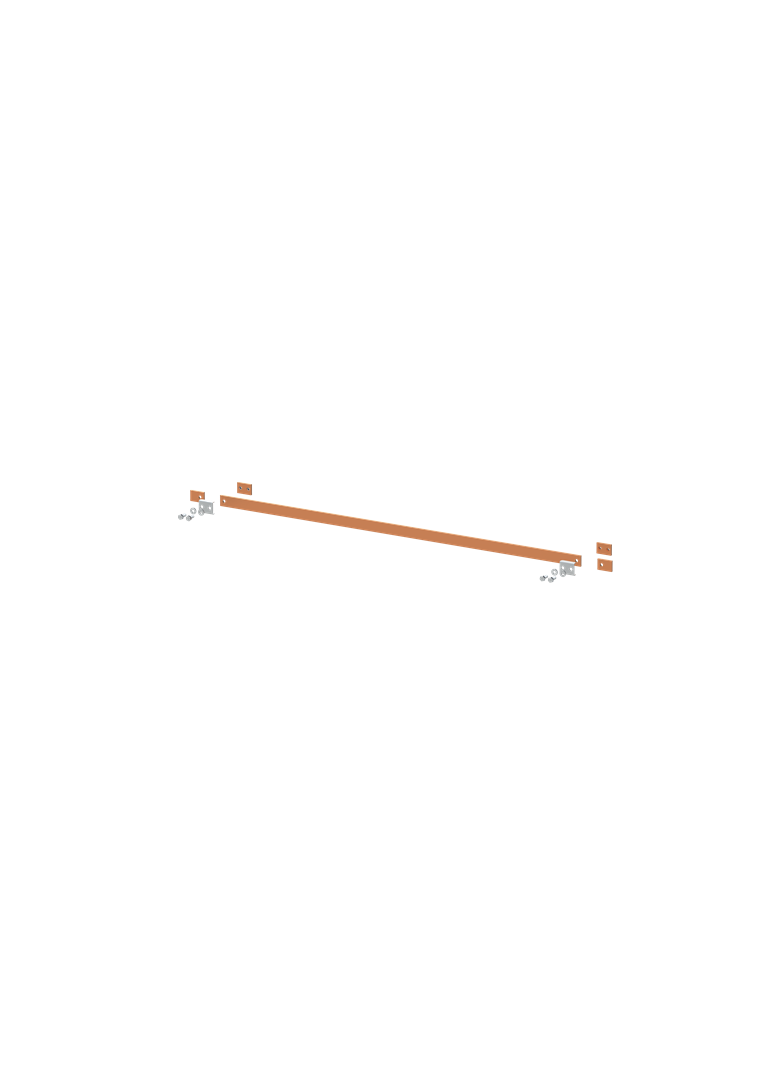 ZX2340 Szyna miedziana 30x5mm szerokość 5PW 1250mm V1, A2 (do samodzielnego montażu)