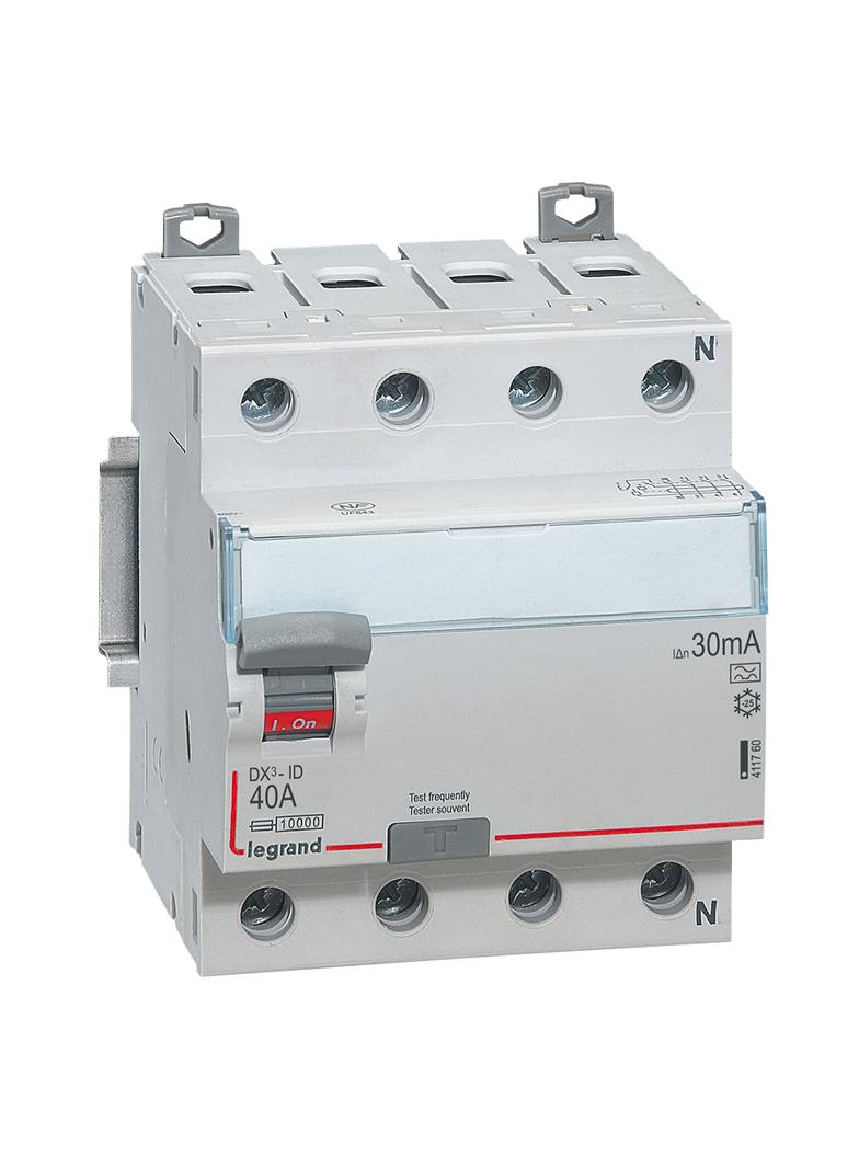WYŁĄCZNIK RÓŻNICOWOPRĄDOWY P 304 4P 40A 30MA TYP A SERII DX3, Legrand