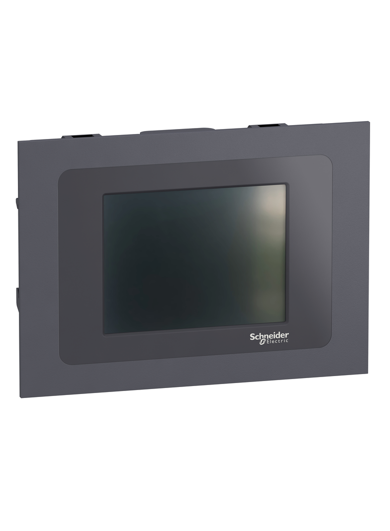Modicon M172, Zdalny kolorowy wyświetlacz dotykowy, 320 x 240 pikseli, szary, montaż podtynkowy