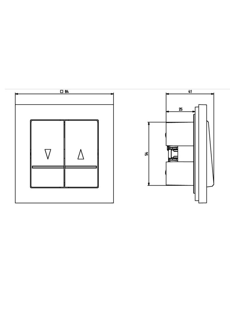 SONATA Łącznik żaluzjowy, zwierny - kolor biały