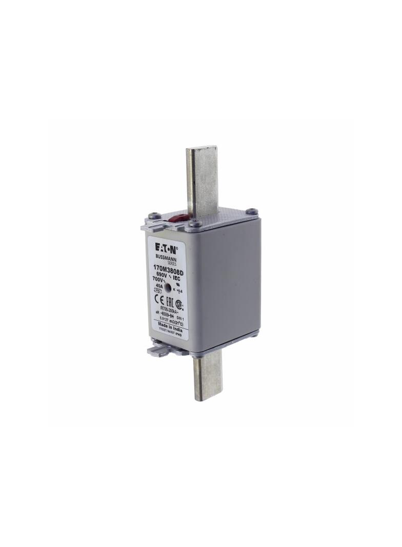 FUSE 40A 690V aR DIN 1 HSDNH Wkładka szybka 40A 690V aR DIN 1 podwójny wskaźnik 170M3808D EATON
